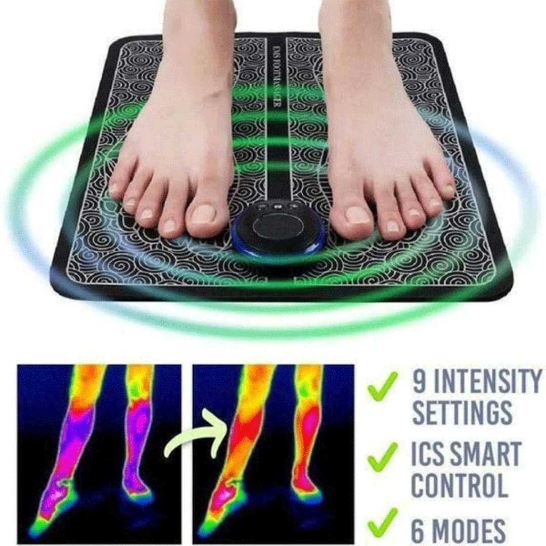 Vibrating Bubble Electric Ems Foot Massager Pad