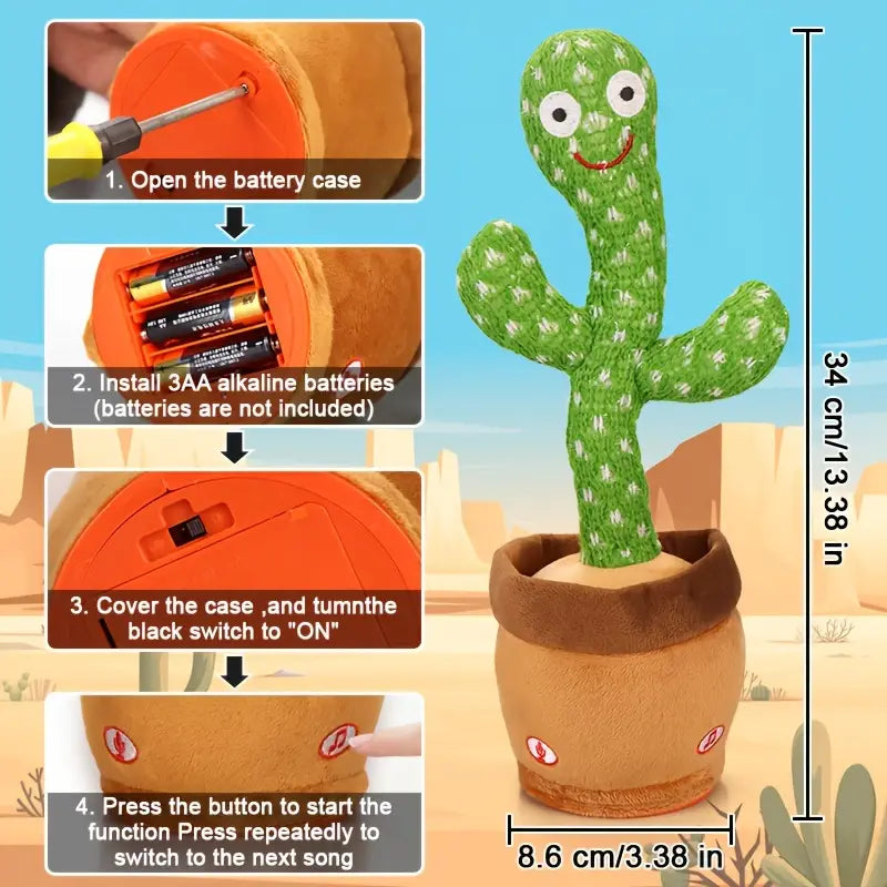 LED Musical Dancing & Mimicry Cactus Toy