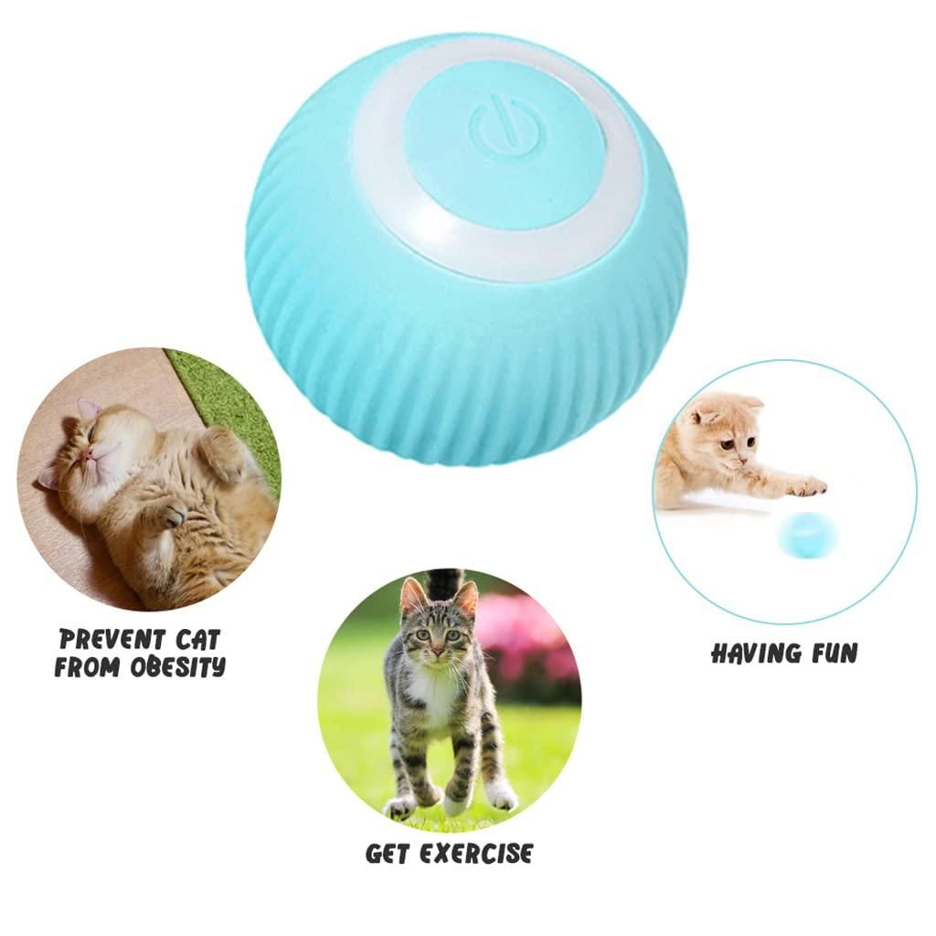 Smart LED 360° Rotating Cat Toy Ball