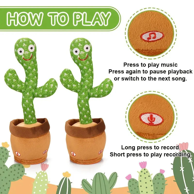 LED Musical Dancing & Mimicry Cactus Toy