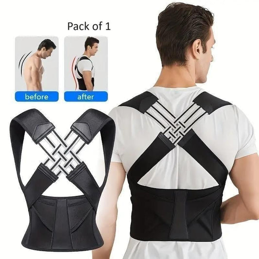 Posture Corrector – Adjustable Back Support for Men & Women